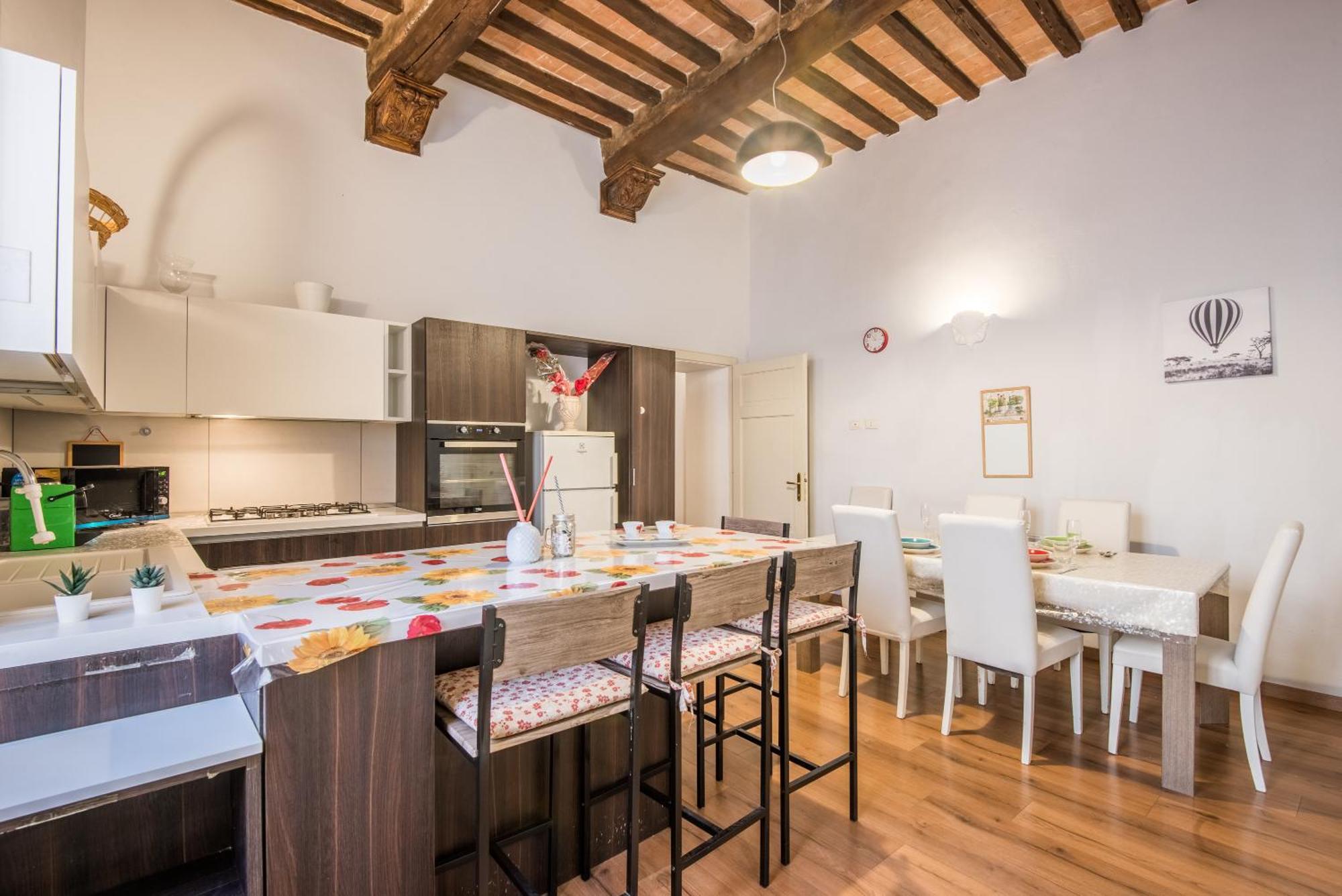 Incantevole Appartamento Banchi Di Sopra Siena Luaran gambar